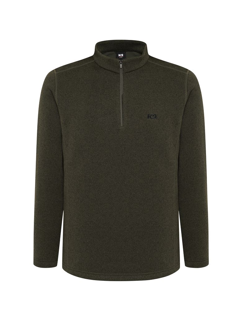 FLYHIKE 테크 써멀 집업 티셔츠_OLIVE KHAKI_KMW26235HW