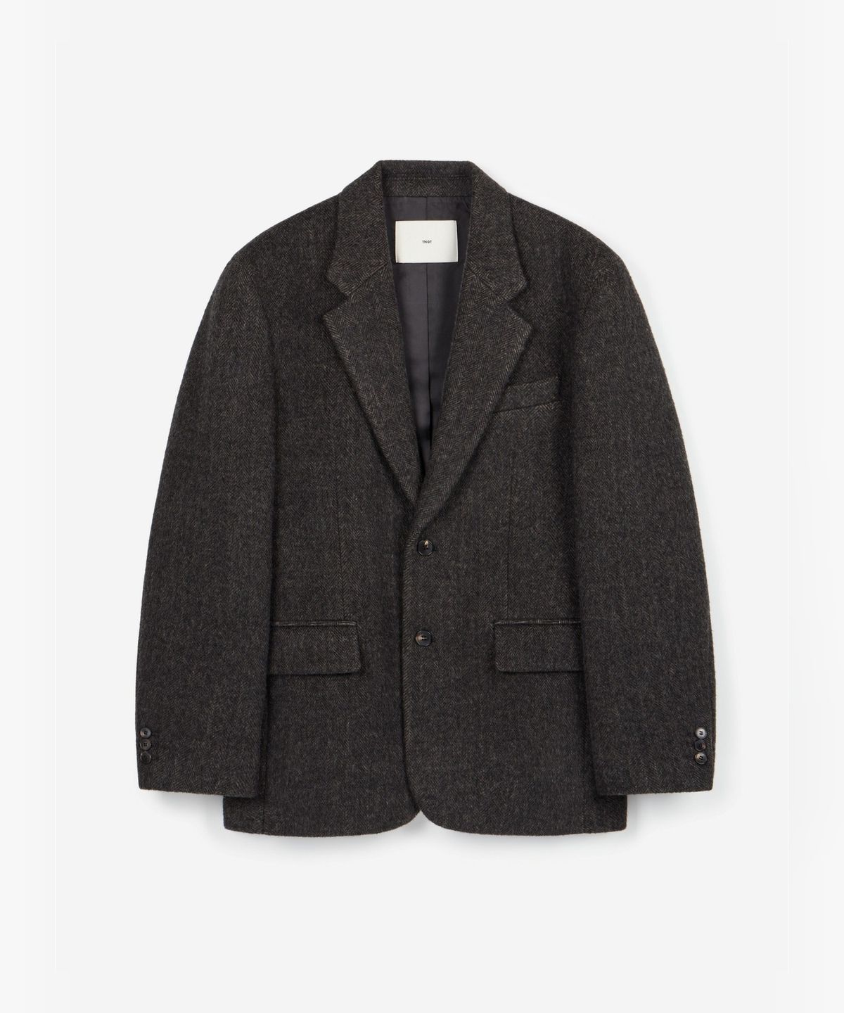 티엔지티 우먼(TNGT WOMAN) W Hairy Wool Herringbone Jacket (Brown) TNJA6F201W2