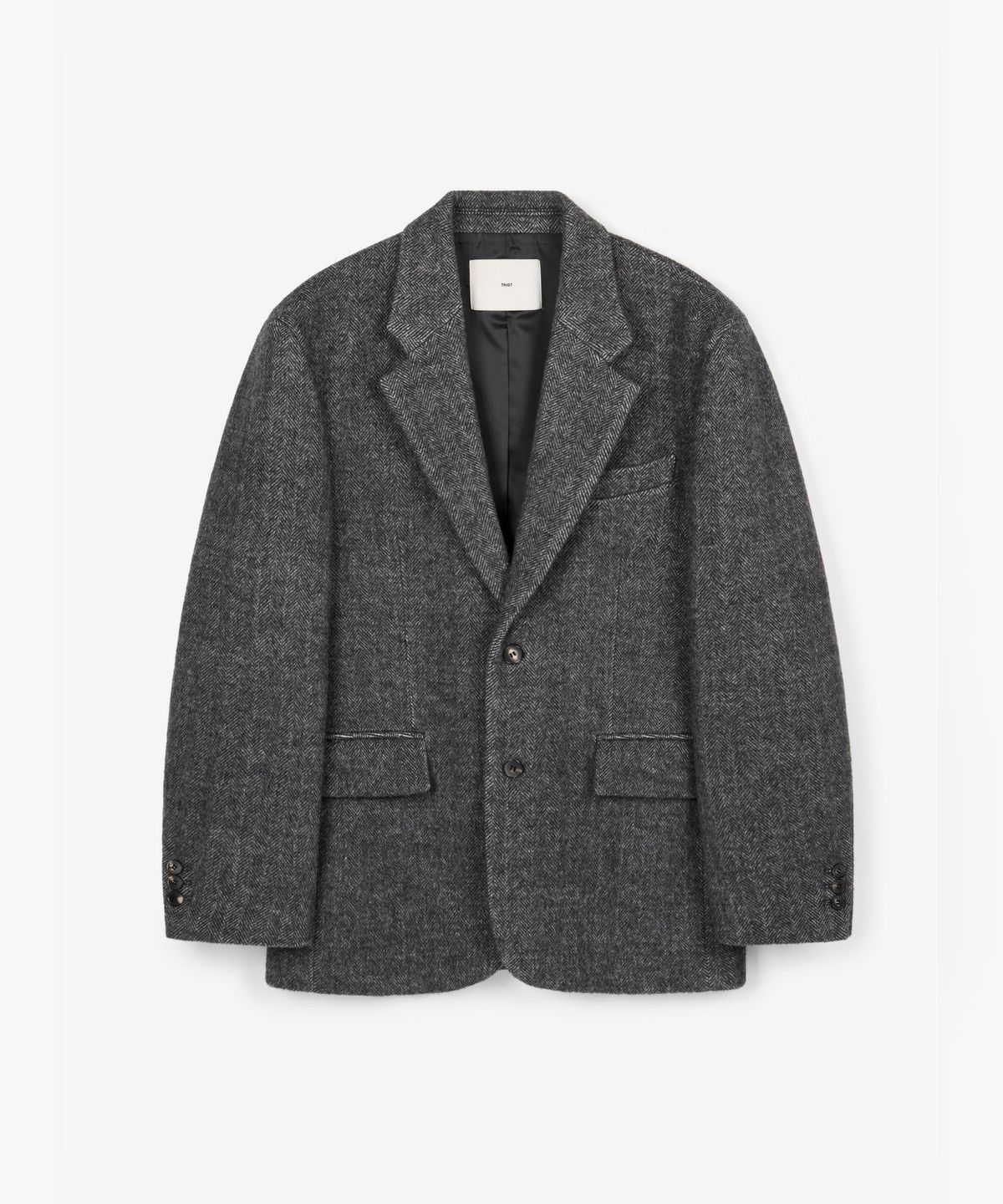 티엔지티 우먼(TNGT WOMAN) W Hairy Wool Herringbone Jacket (Dark Grey) TNJA6F201G2