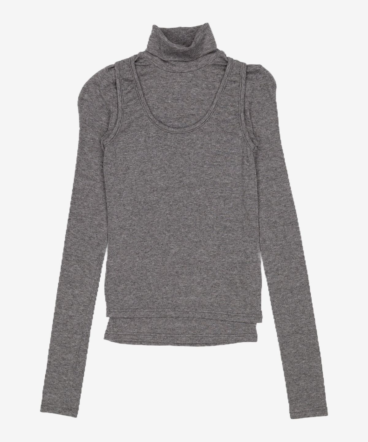 오헤시오(OHESHIO) layered slim turtleneck t-shirt L