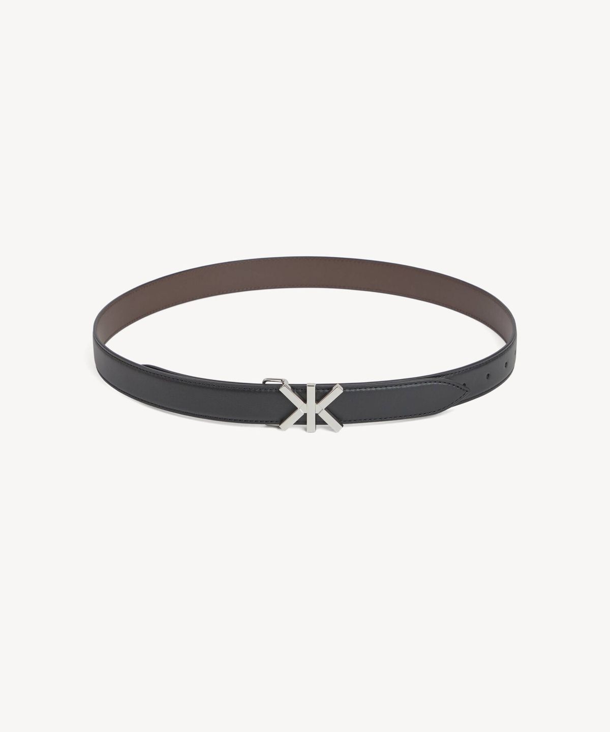 겐조(KENZO) 유니섹스 겐조그램 겐조 더블 K 로고 리버서블 벨트_K266AOLZ01BKX