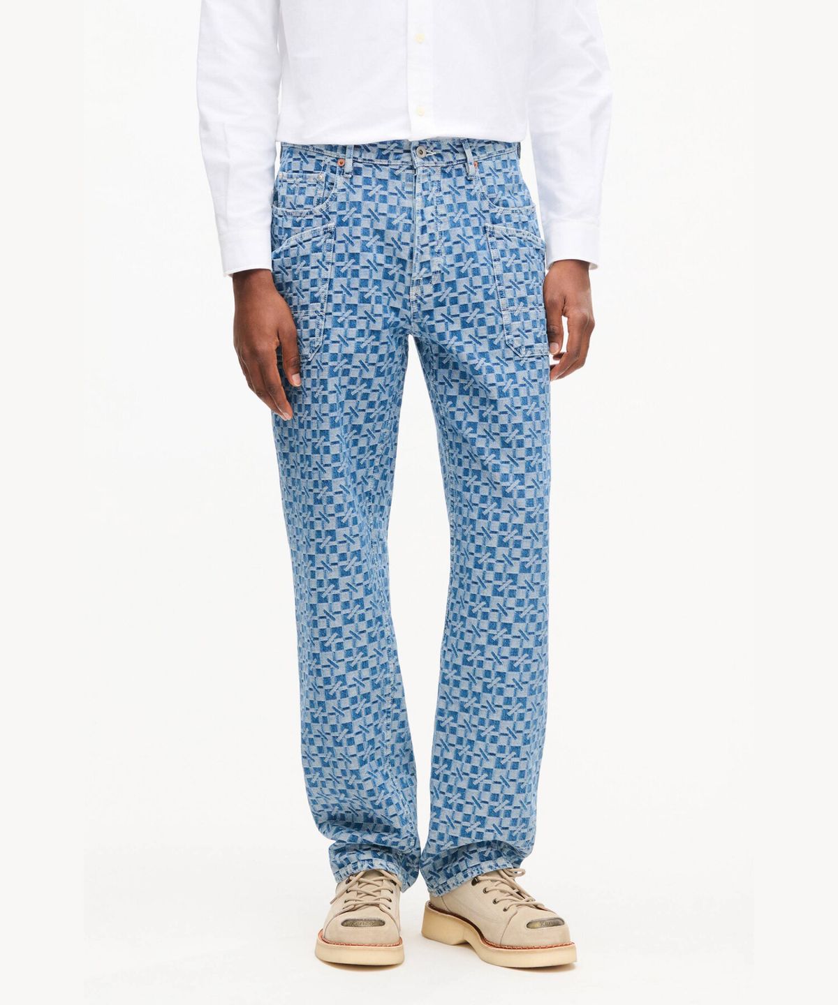 겐조(KENZO) 남성 겐조그램 카고 몽키 핏 진_K266AMPZ02BLX
