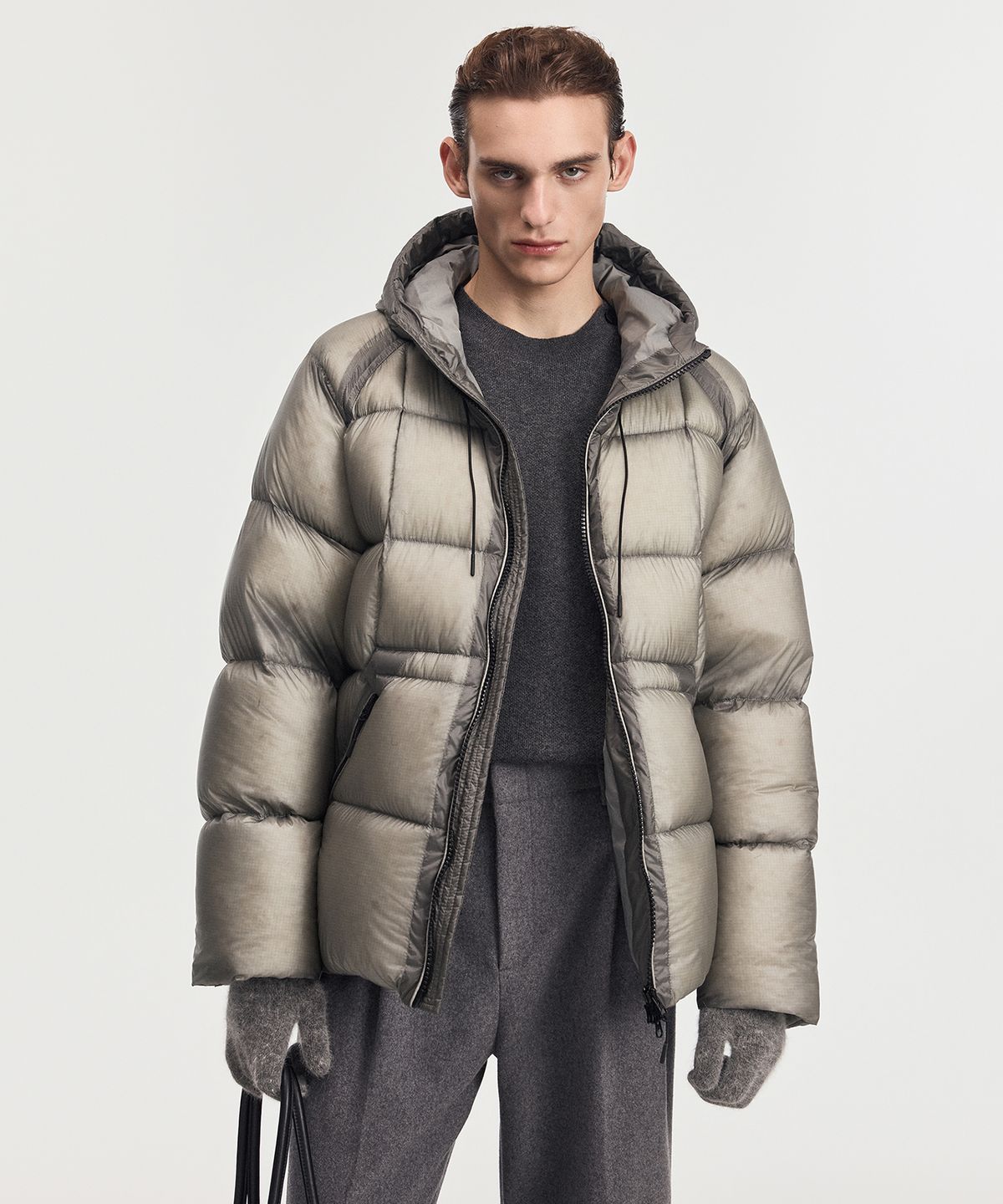 티엔지티(TNGT) Citymist Midweight European Goose Down Jacket (Moss Grey) TNJU6F202G2