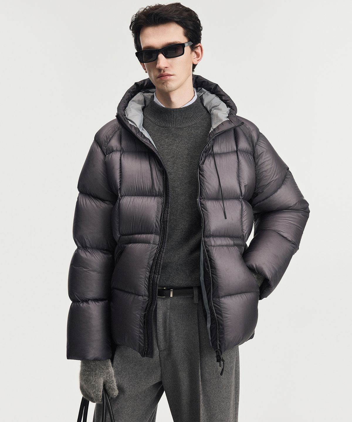 티엔지티(TNGT) Citymist Midweight European Goose Down Jacket (Smoke Blue) TNJU6F202B2