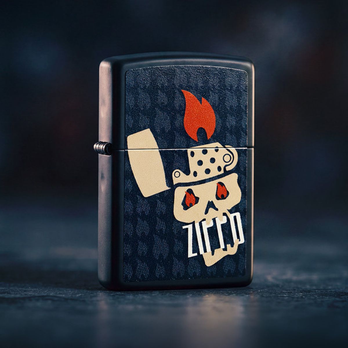 지포(ZIPPO) 47256 스컬 앤 플레임