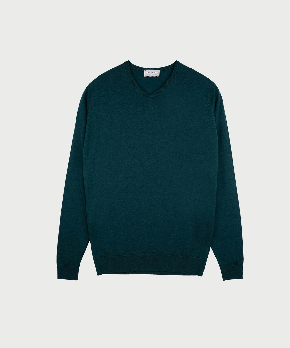 존 스메들리(JOHN SMEDLEY) SHIPTON Extra Fine Merino Wool Standard Fit High V-Neck Pullover Heritage-1, 5 Colors