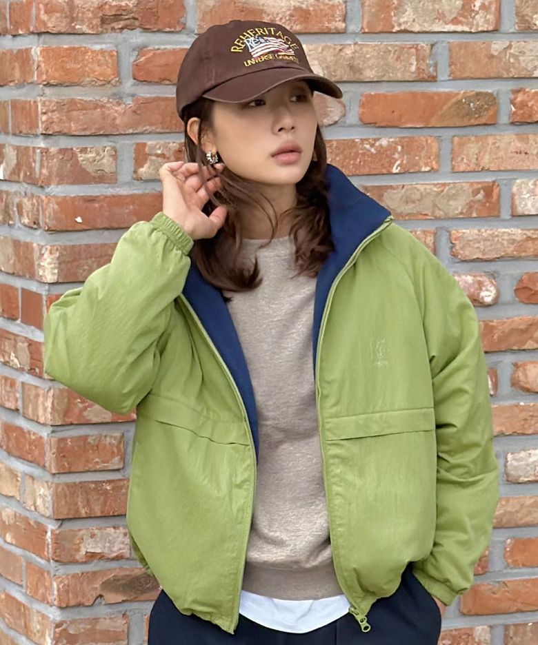 [가훤 pick] 투웨이 스탠드넥 자켓_GREEN