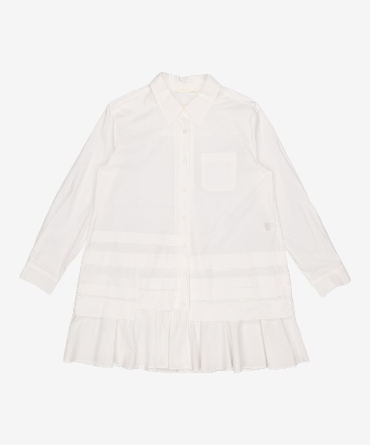 오헤시오(OHESHIO) FRILL LAYERED POCKET SHIRT DRESS L