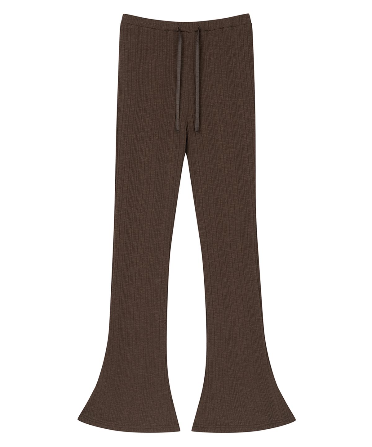 미드앤로우(MIDNLOW) Knit Flare pants (Brown)