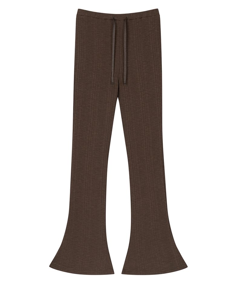 Knit Flare pants (Brown)