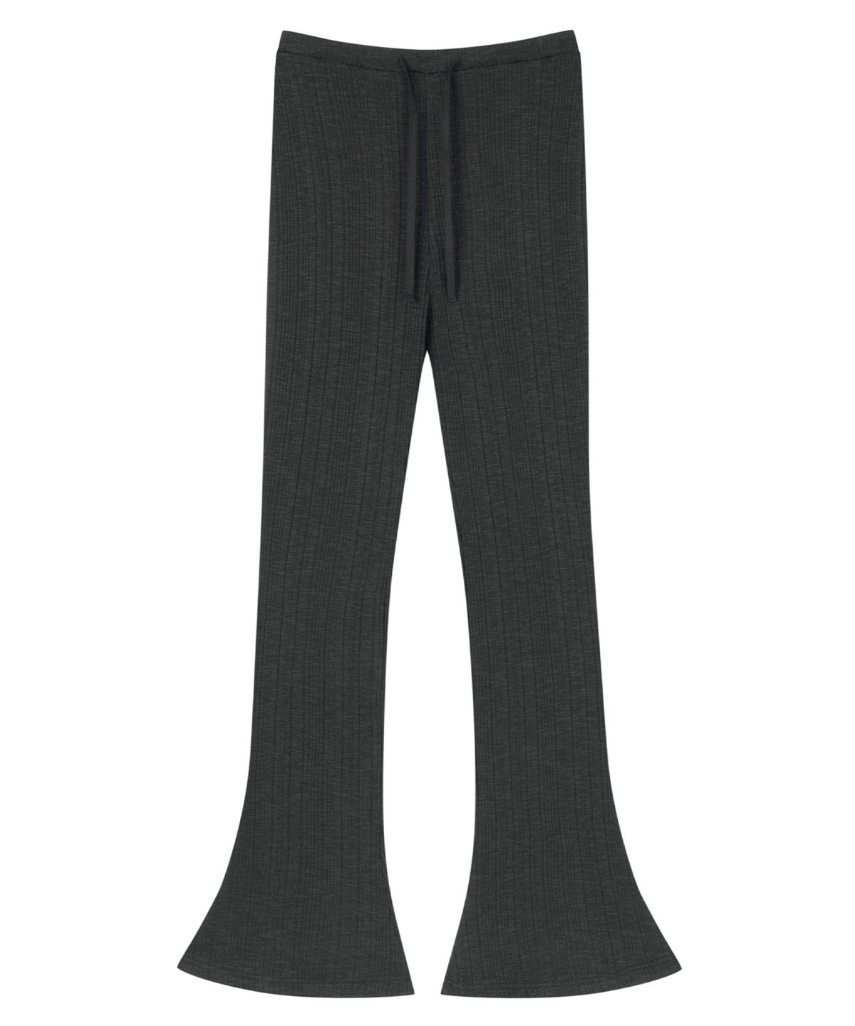 미드앤로우(MIDNLOW) Knit Flare pants (Black)