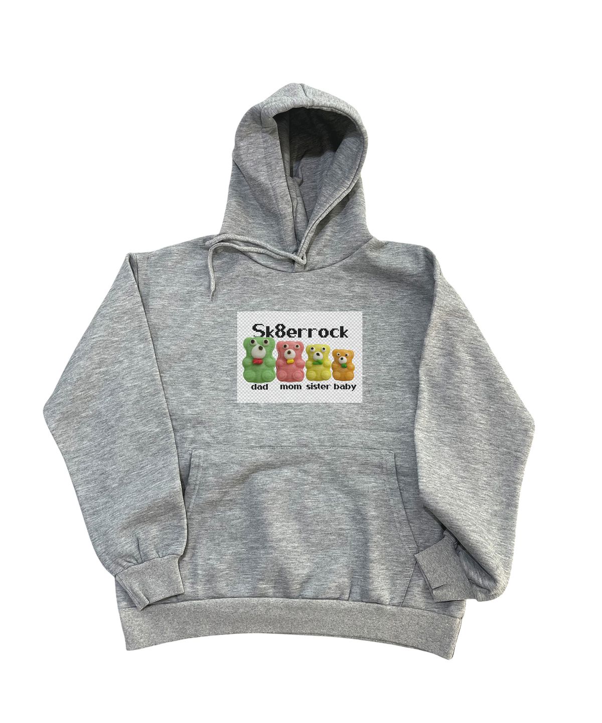 스케이터락(SK8ER ROCK) [기모]Sk8er Family Sweat Hoodie (melange gray)
