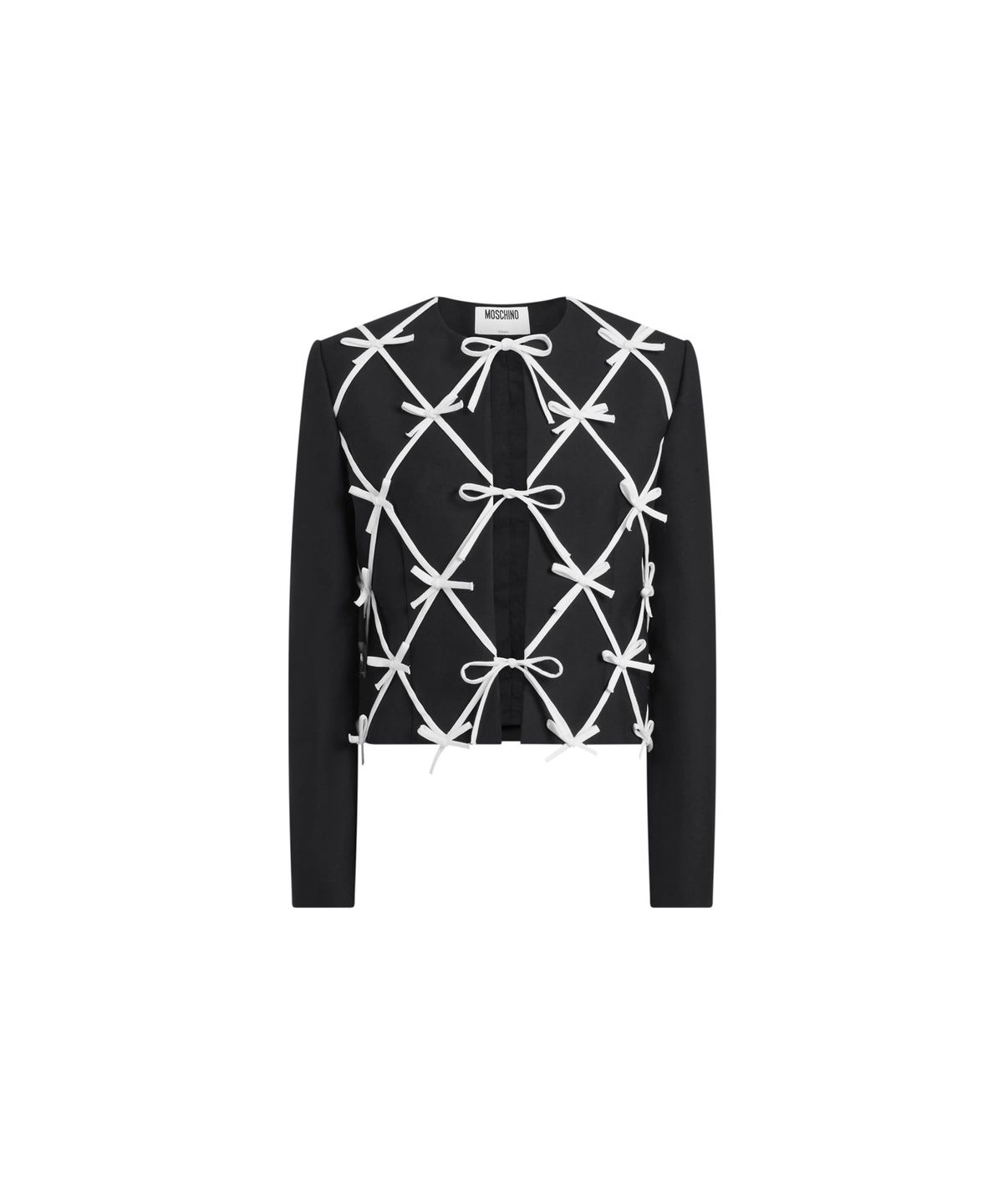 모스키노(MOSCHINO) 리본 디테일 울 블렌드 재킷