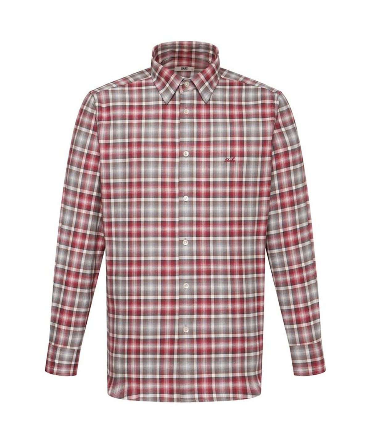 닥스셔츠(DAKS SHIRTS) 노케어 울혼방 미듐체크셔츠 레귤러핏 레드_DMW1SHCL114R1
