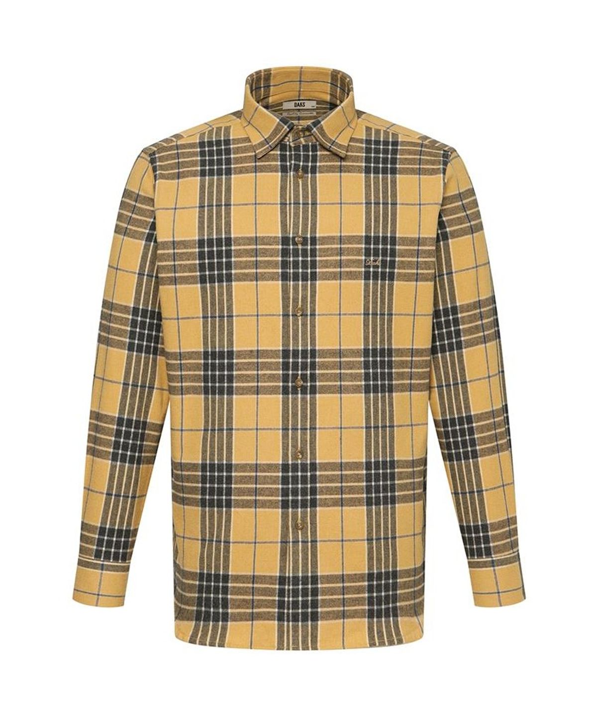 닥스셔츠(DAKS SHIRTS) 면100 미듐체크셔츠 레귤러핏 옐로우_DMW1SHCL113Y1