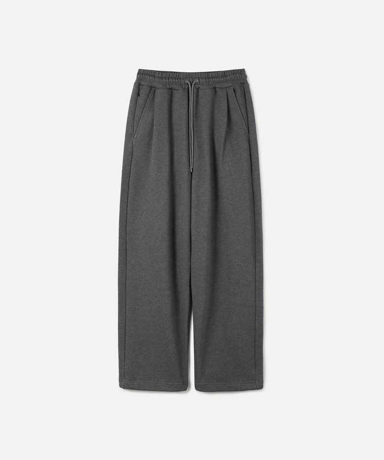 SUPIMA 와이드 스웨트팬츠 CHARCOAL MELANGE
