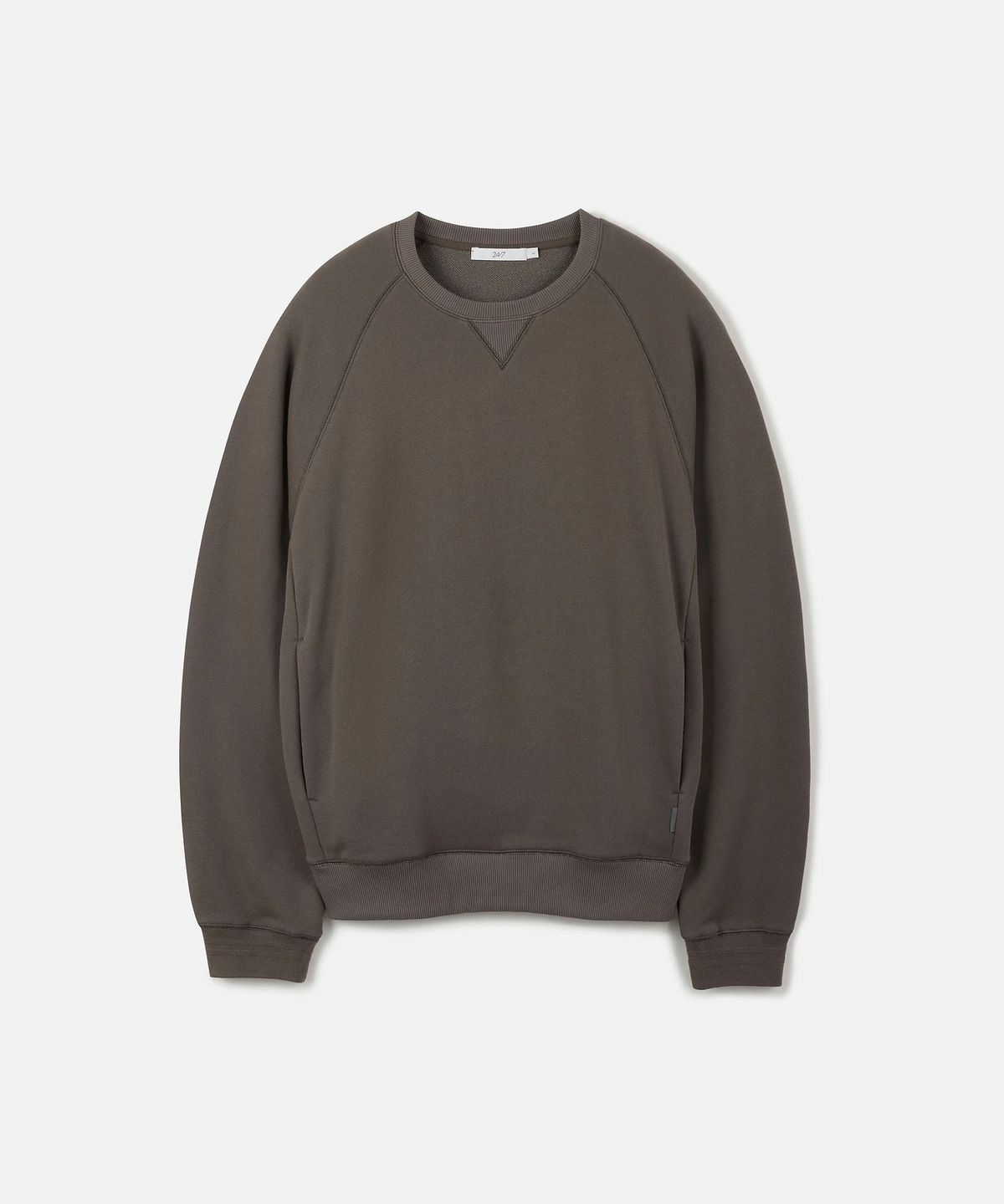 247시리즈(247SERIES) SUPIMA 크루넥 스웨트셔츠 BROWN