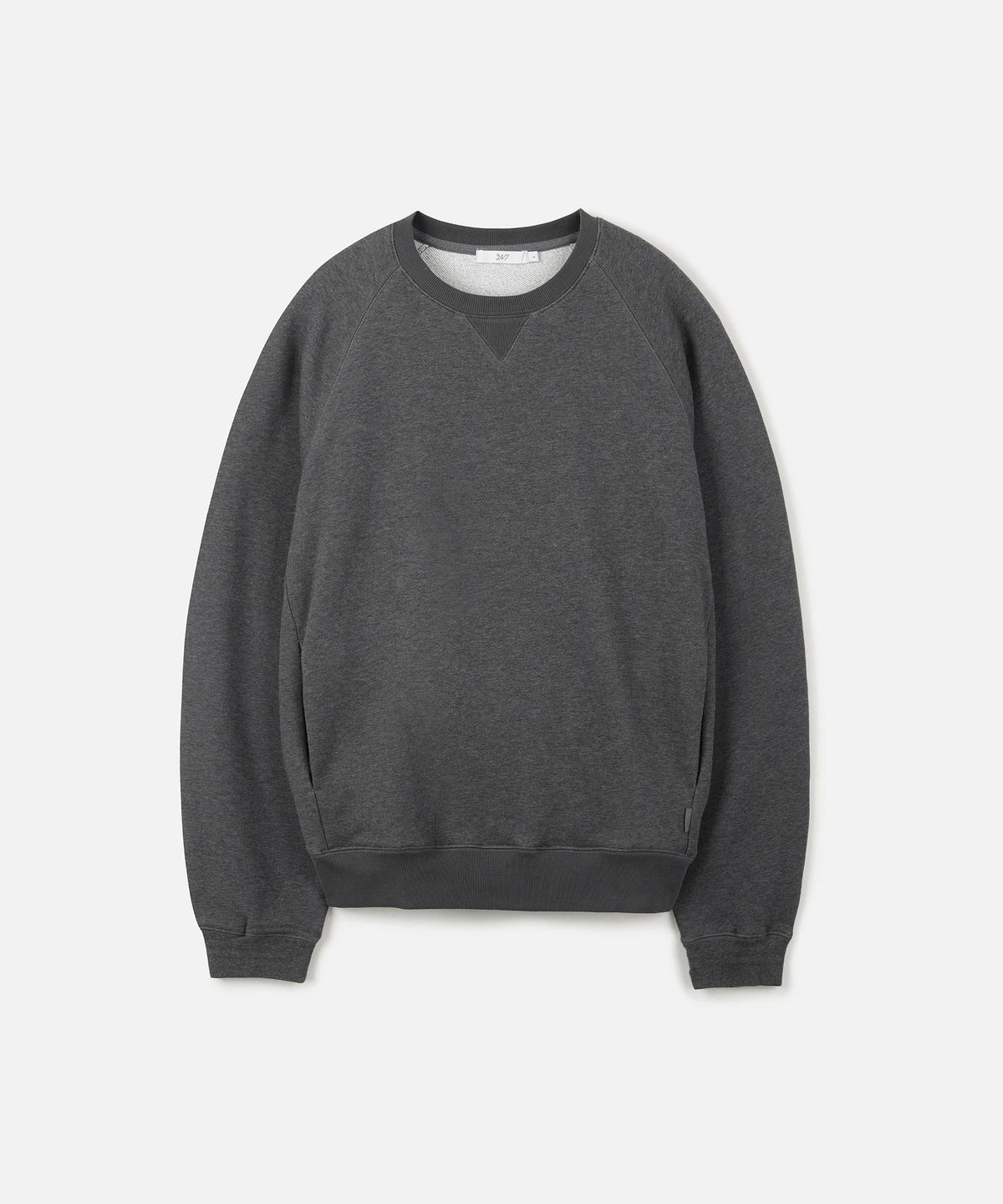 247시리즈(247SERIES) SUPIMA 크루넥 스웨트셔츠 CHARCOAL MELANGE