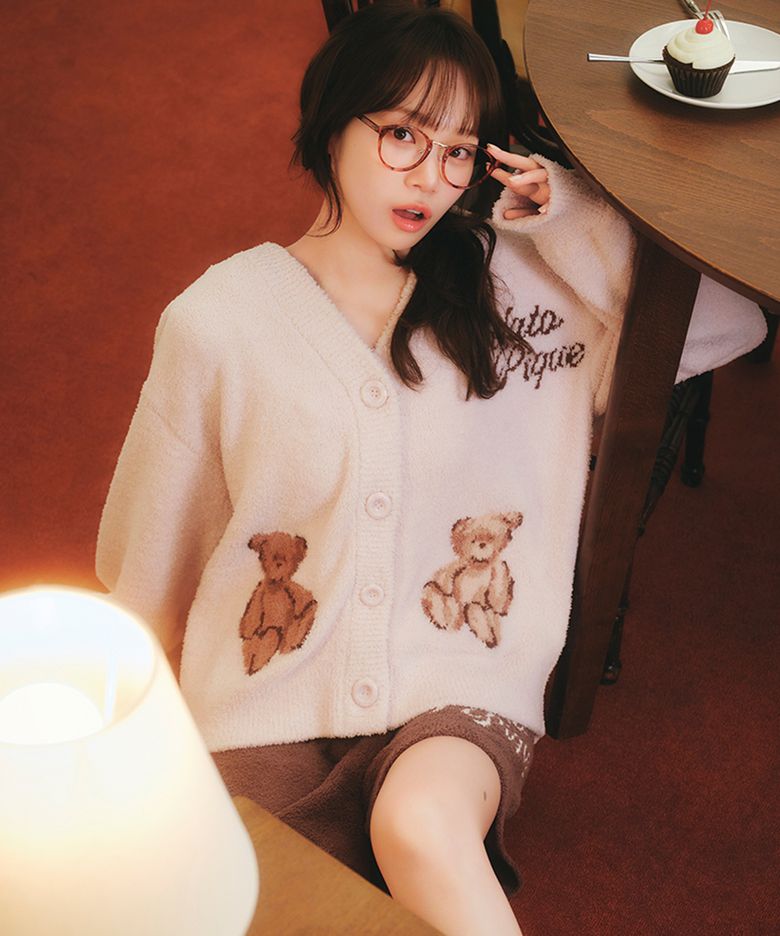 BABY MOCO 베어 자카드 가디건 PWNT264101