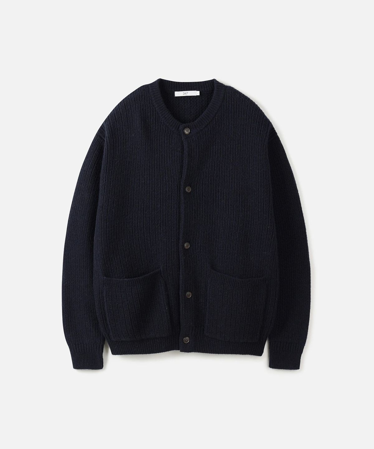 247시리즈(247SERIES) 울 점퍼 가디건 DARK NAVY