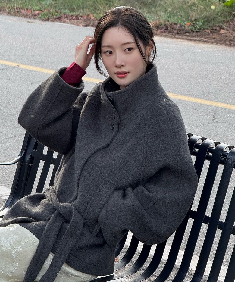 벨티드 하이넥 울 숏코트 NEW6WHA19_13