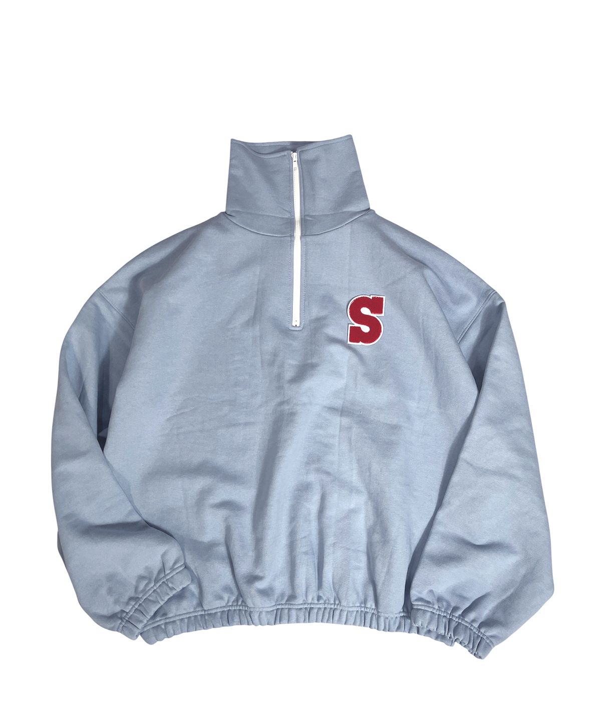 스케이터락(SK8ER ROCK) S Patch Half Zip Sweatshirt (powder blue)