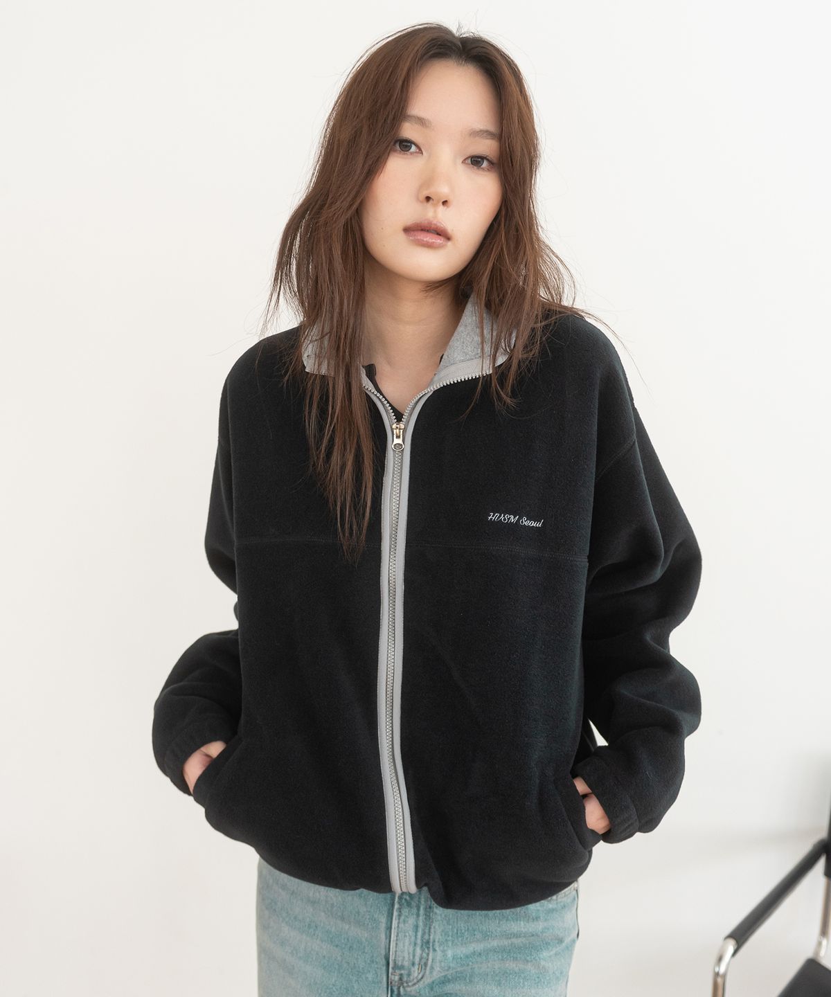 해비즘(HAVISM) HVSM FLEECE JACKET(NAVY)