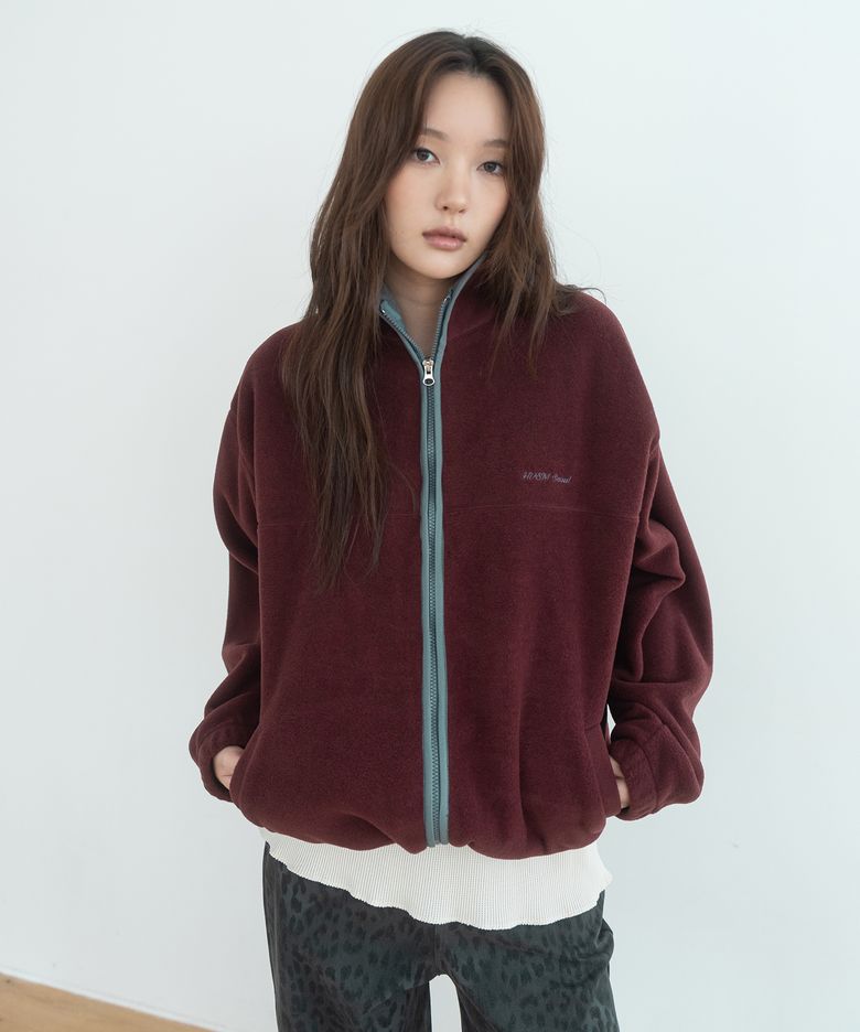HVSM FLEECE JACKET(WINE)