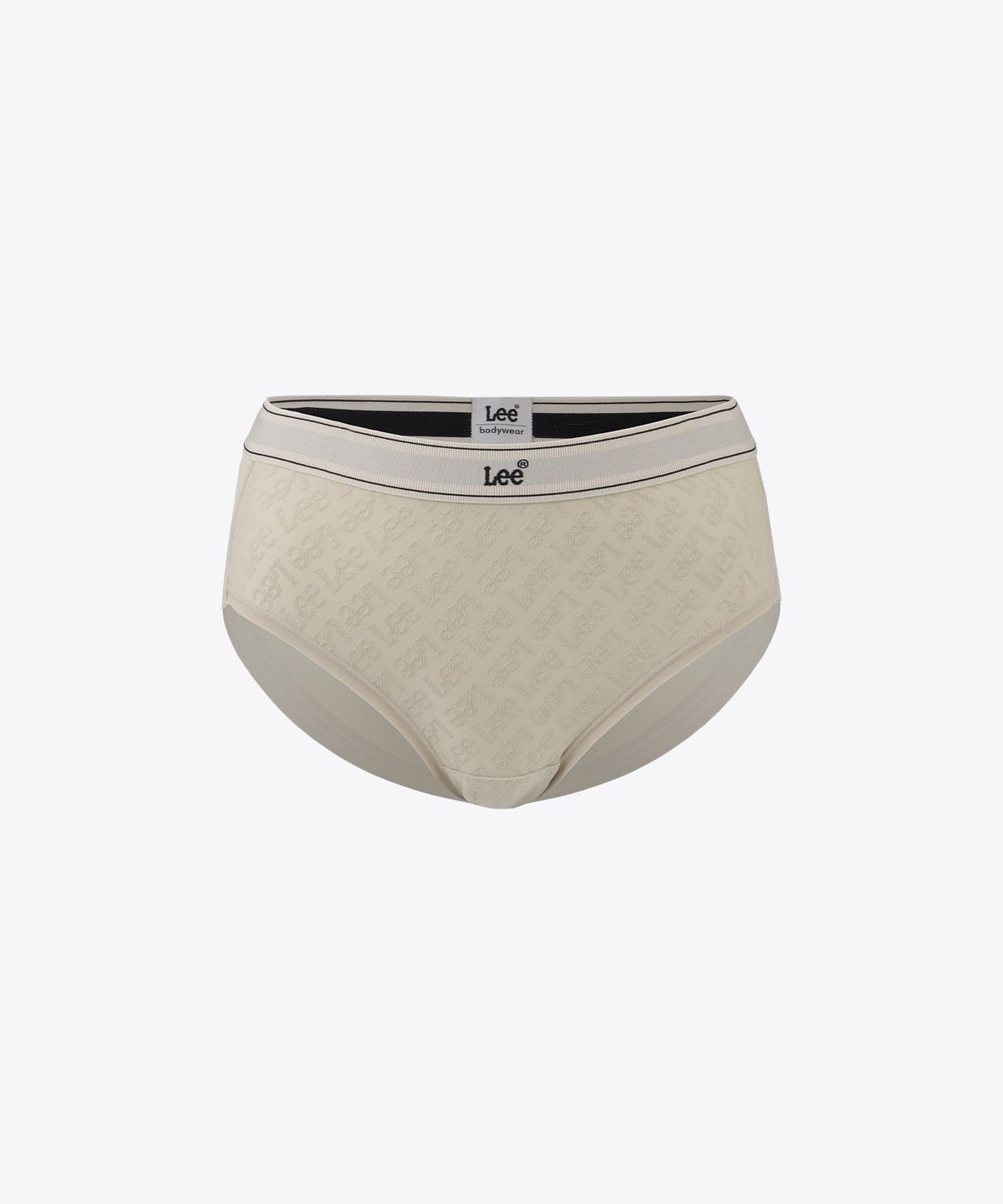 리 바디웨어(LEE BODYWEAR) 시그니처 Lee 쟈카드 햄팬티_베이지