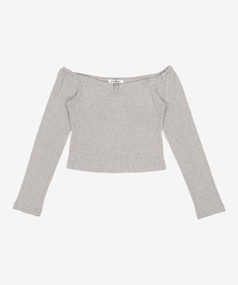 C EYELET RIBBON TIED T S