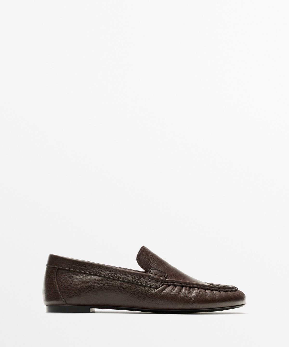 마시모두띠(MASSIMO DUTTI) 소프트 가죽 스티치 디테일 로퍼