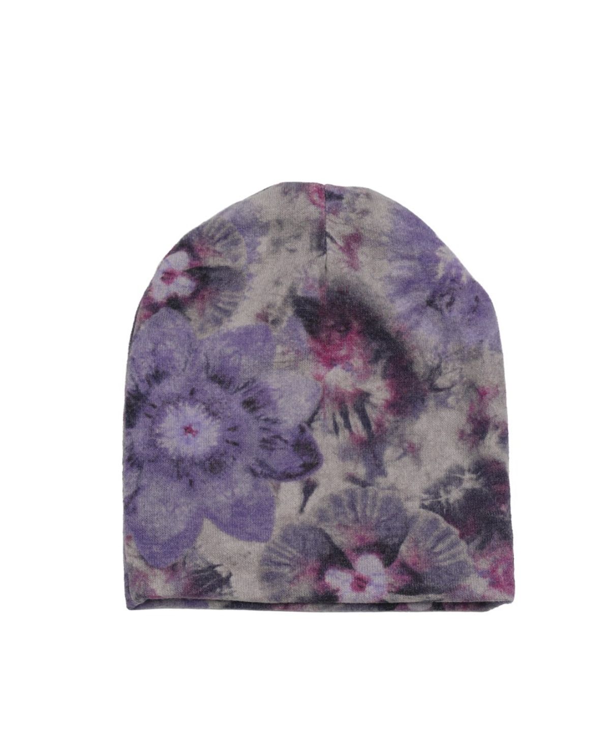 히피하우스(HIPPIE HAUS) Purple Flower Knit Beanie