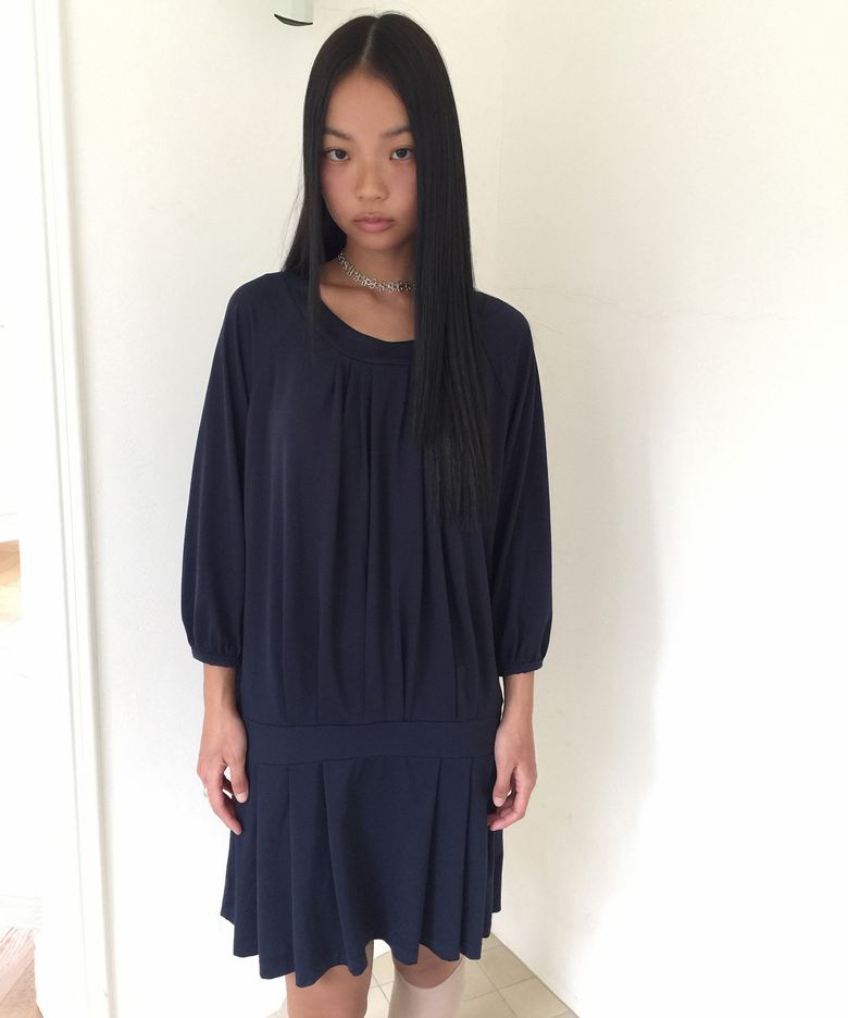 FLAPPER DROP WAIST ONE PIECE _ NAVY