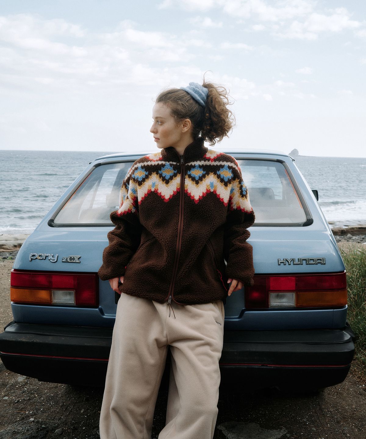 그린버터(GREENBUTTER) Nordic Sherpa Fleece Jacket (Brown)