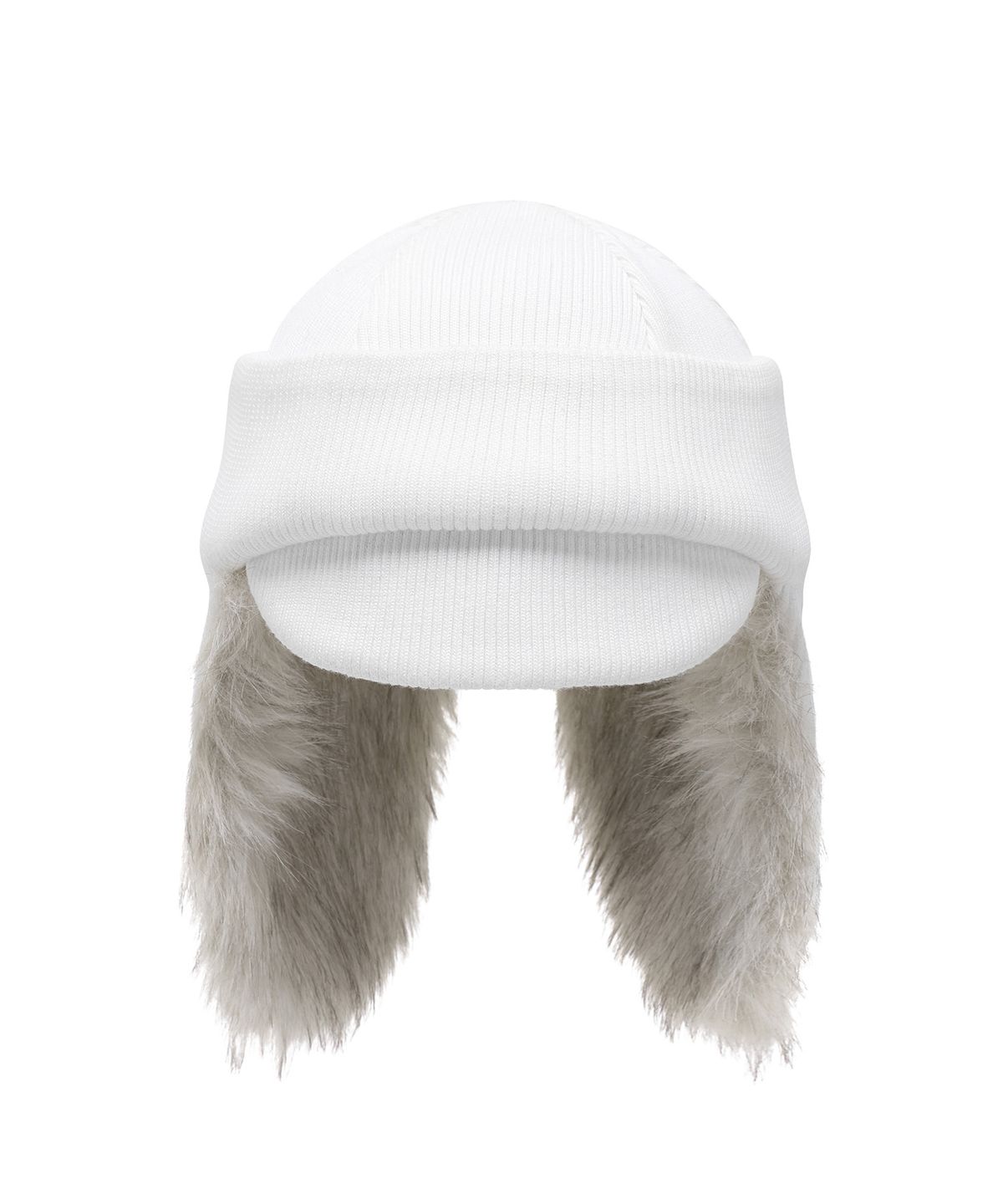 더바이닐하우스(THEVINYLHOUSE) FUR EARFLAP BEANIE IVORY