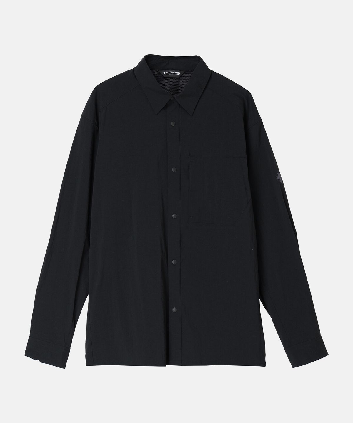 데상트(DESCENTE) [ALLTERRAIN 81] WASHER STRETCH L/S SHIRT 블랙 SR313KSR92