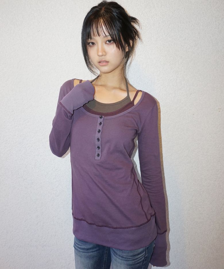 Bella Long Top Purple