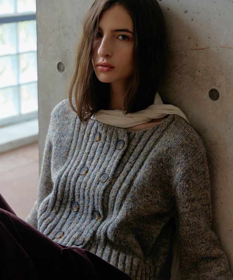 Marl Double Cardigan_3 Color