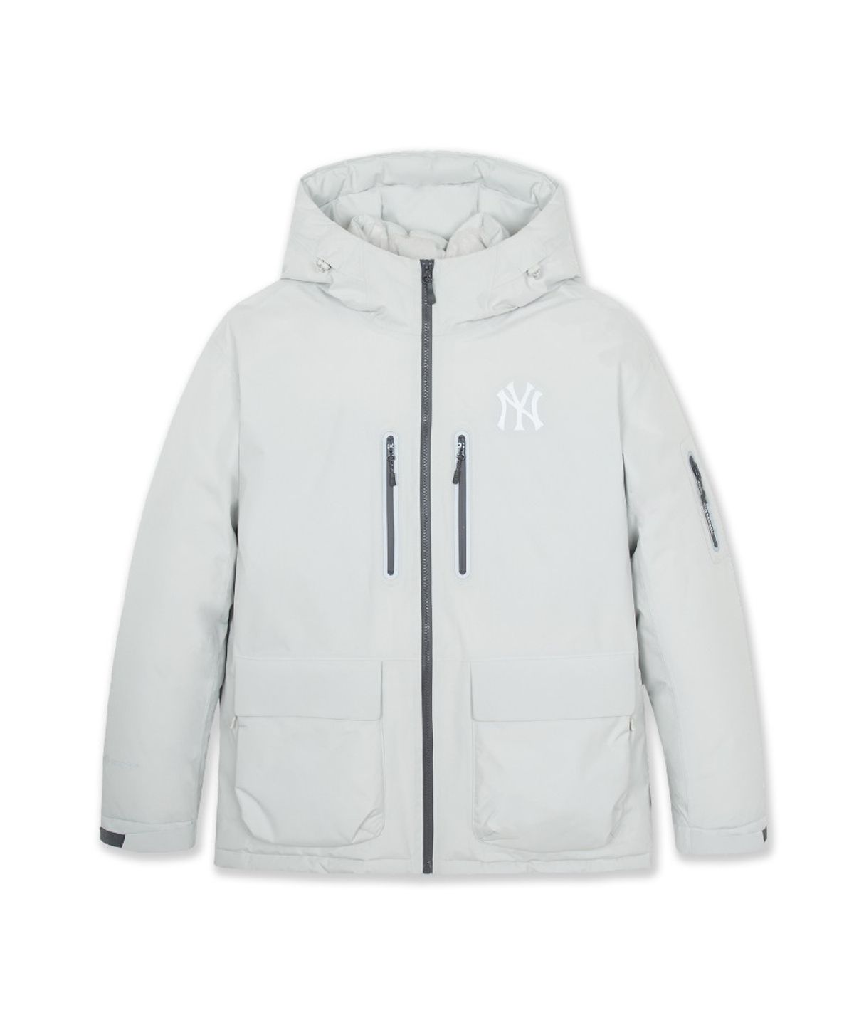엠엘비(MLB) 고어텍스 2L 아웃포켓 구스 미드패딩 NY (Ptn.Cream)