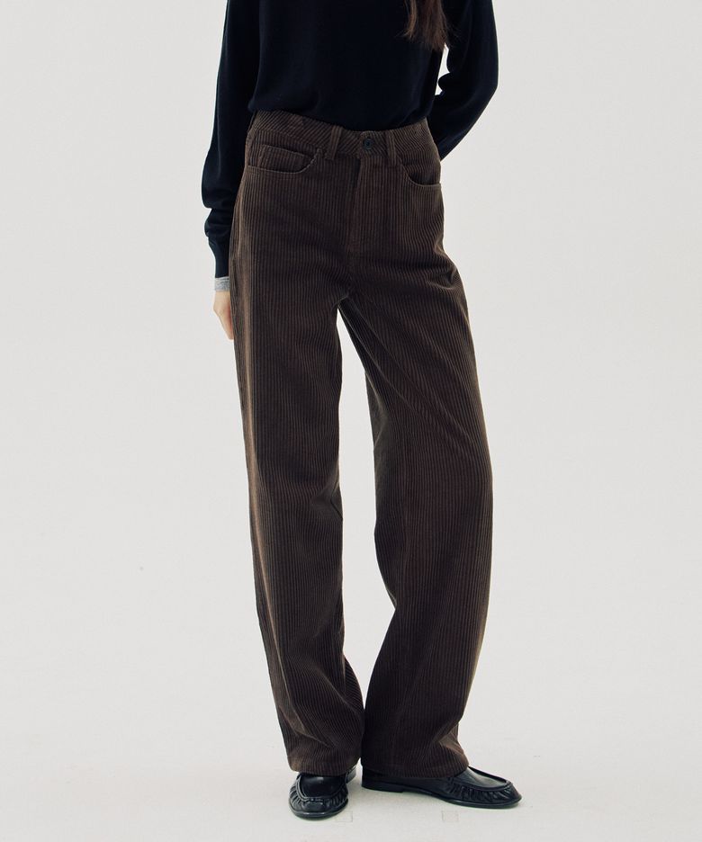 Steady Mid-Rise Corduroy Pants_2 Color
