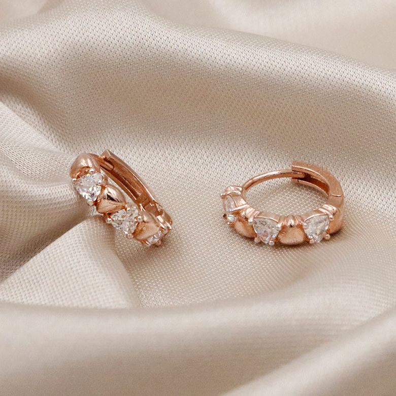 14K 트릴리언트 귀걸이(GoldPlated)_J6002BRE