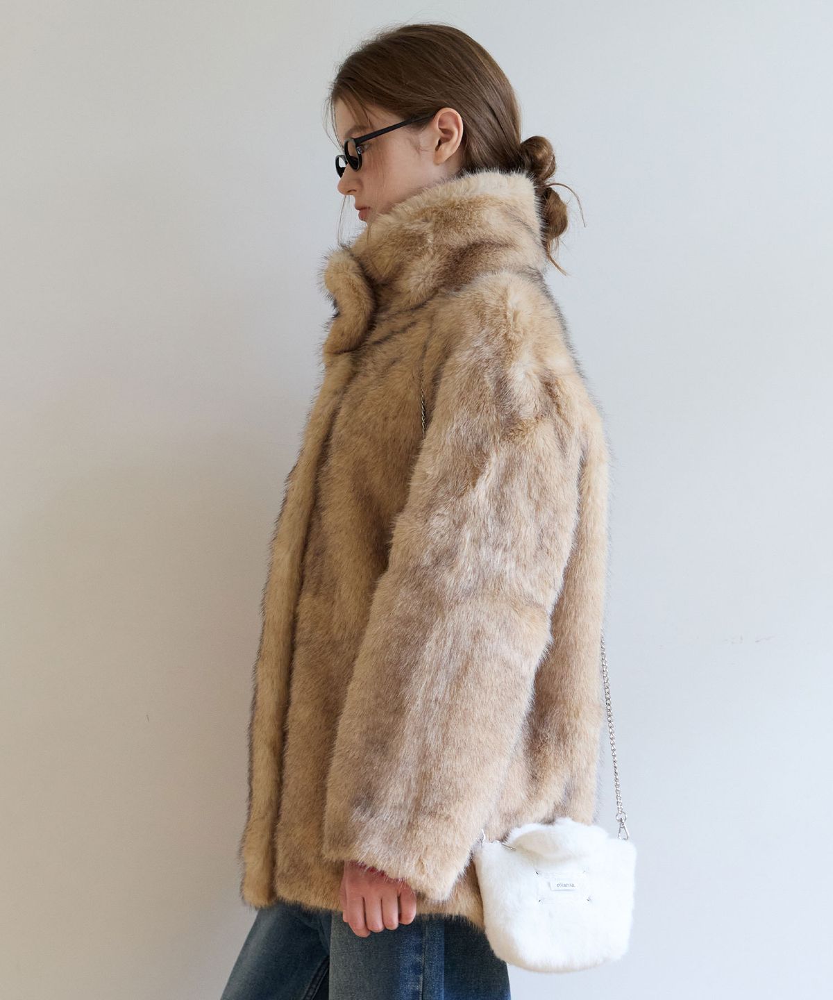 로라로라(ROLAROLA) SHAGGY FUR JACKET L/BEIGE