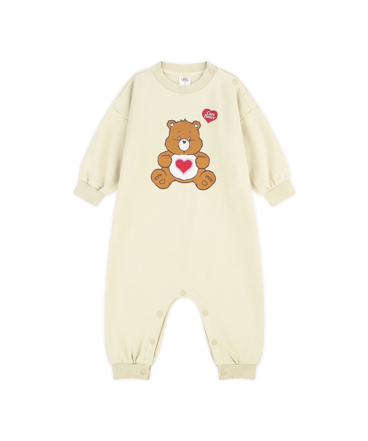 케어베어(CAREBEARS) 하트텐더하트베어 베이비 융기모 바디수트