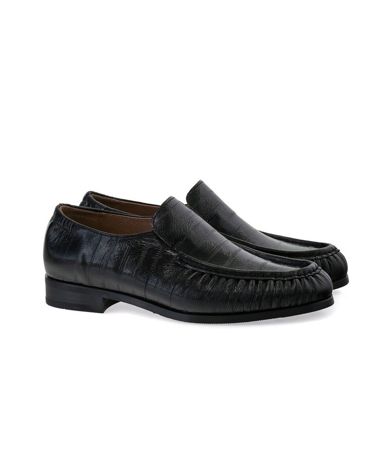 Cimer Shirring Loafer #4417 [Black eel]