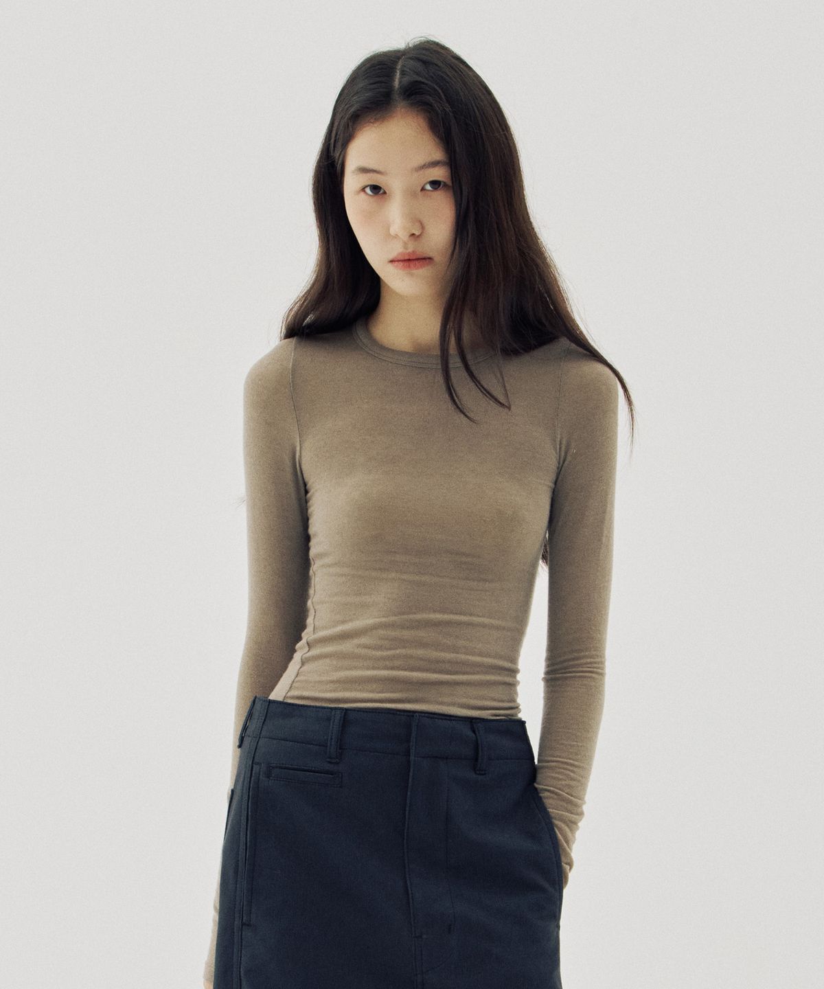 해브 앤 해브(HAVE8HAVE) Siena Tencel Merino Wool T-Shirts_4 Color