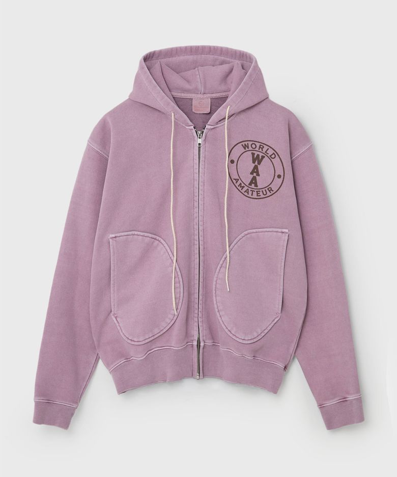 GARMENT DYEING ORIGINAL N-1 ZIP (LAVENDER)