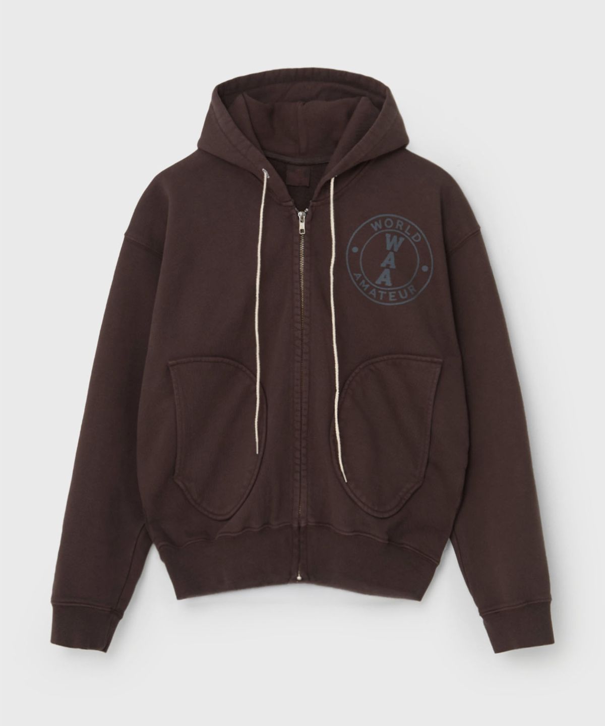벌스데이수트(BIRTHDAYSUIT) GARMENT DYEING ORIGINAL N-1 ZIP (BROWN)