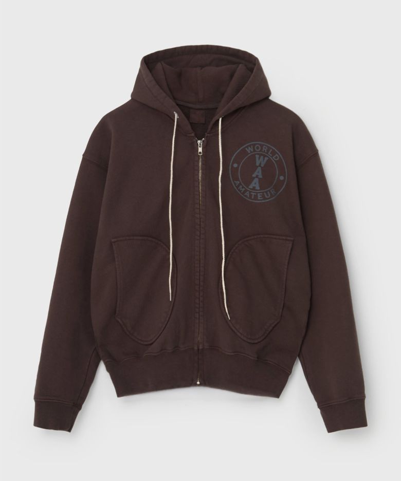 GARMENT DYEING ORIGINAL N-1 ZIP (BROWN)