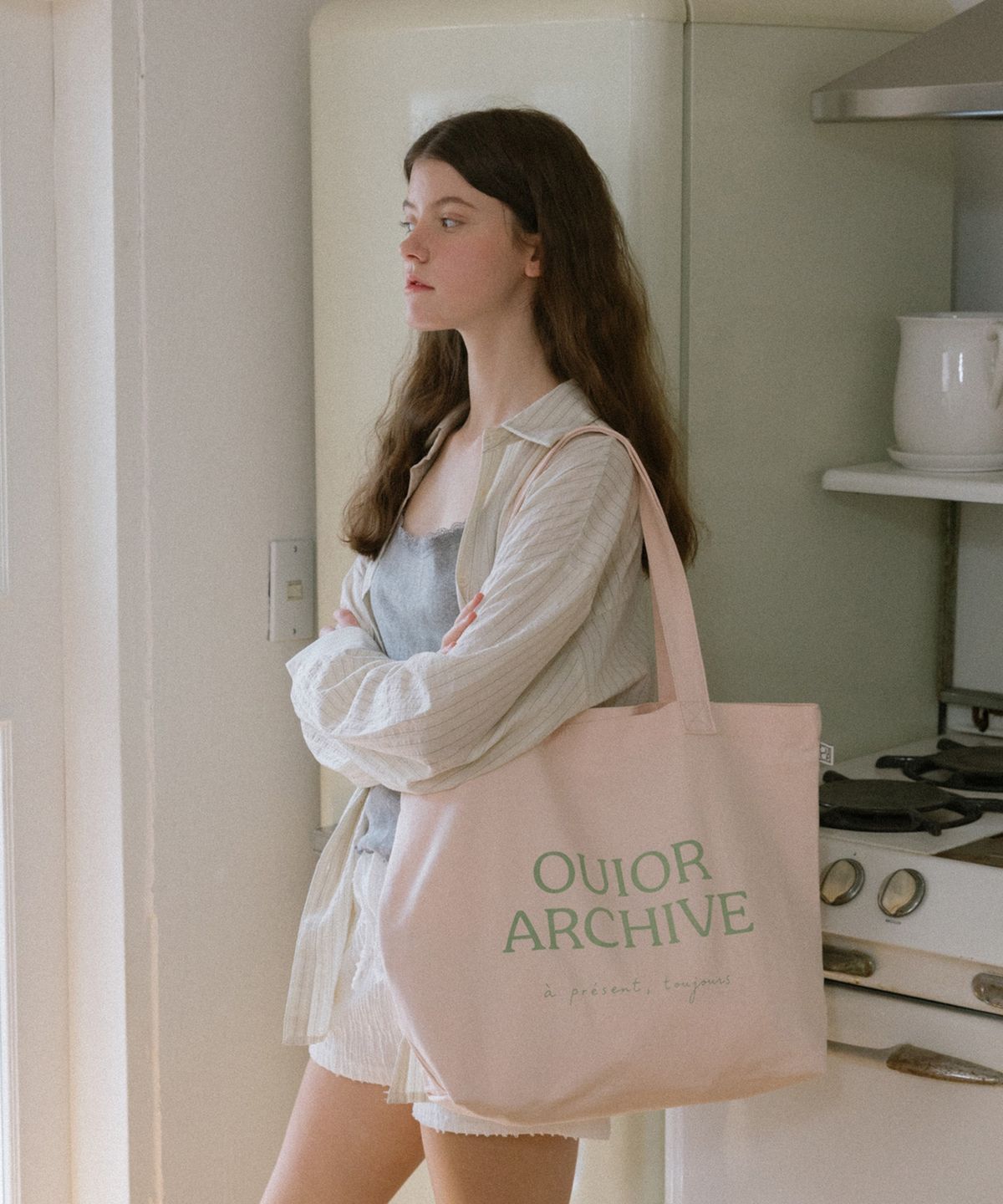 위올(OUIOR) ouior archive bag_pink
