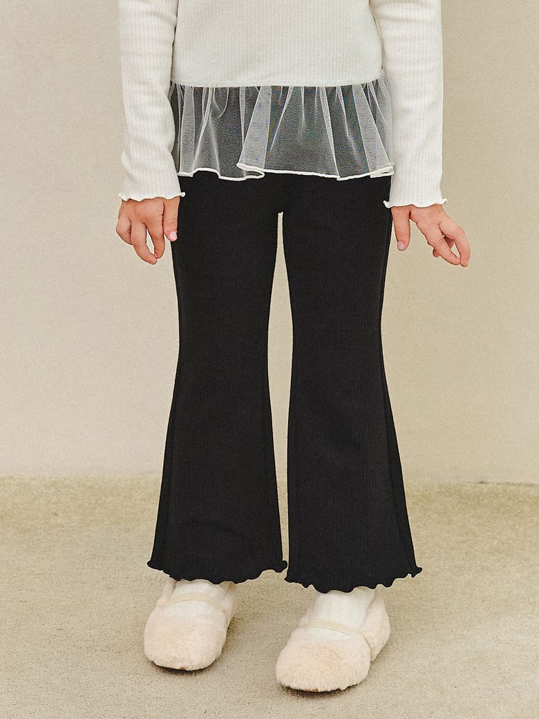하트부츠컷골지기모레깅스팬츠